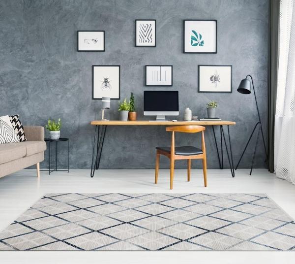 Luxess Moda Koleksiyonu %100 Akrilik Dokuma Halı 1097 Mavi - Image 1