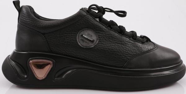 Erkek Bağcıklı Casual Sneaker Ayakkabı Siyah Siyah 2817428 - Image 1