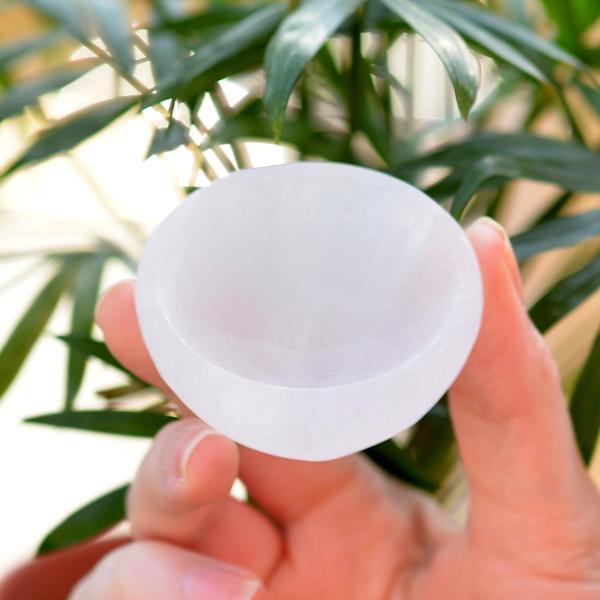 Taş Sandığı Küçük Boy Selenit Taşı Kase - 5 cm Çanak - Image 1