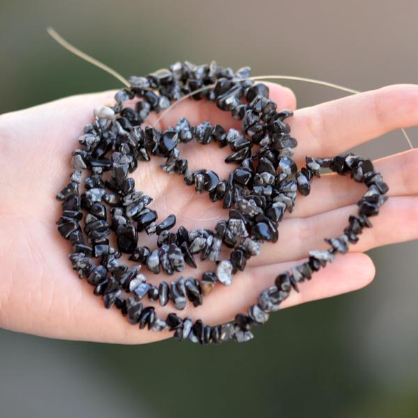 Taş Sandığı Obsidyen Taşı Şekilsiz Dizi - Kırık Taş - Image 1