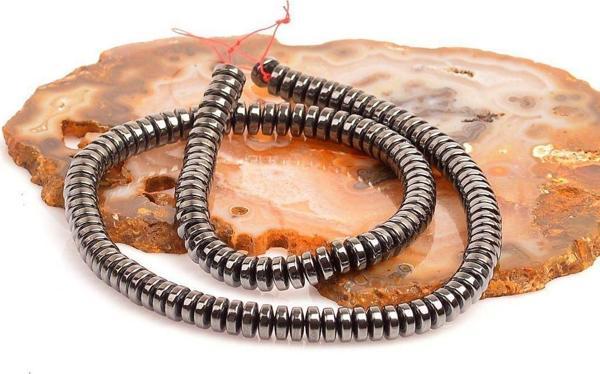 Taş Sandığı Hematit Taşı Dizi ( 2*6 mm ) - Image 1