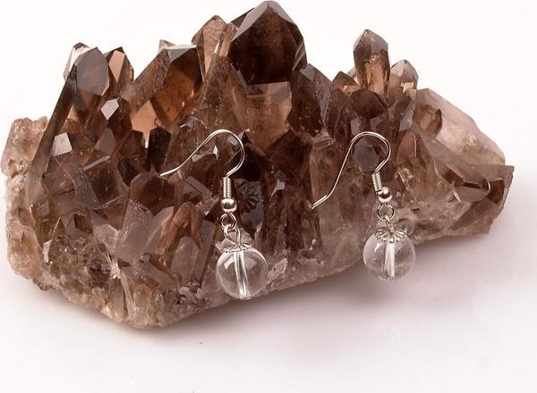 Taş Sandığı Kristal Kuvars Taşı Küpe - Image 1