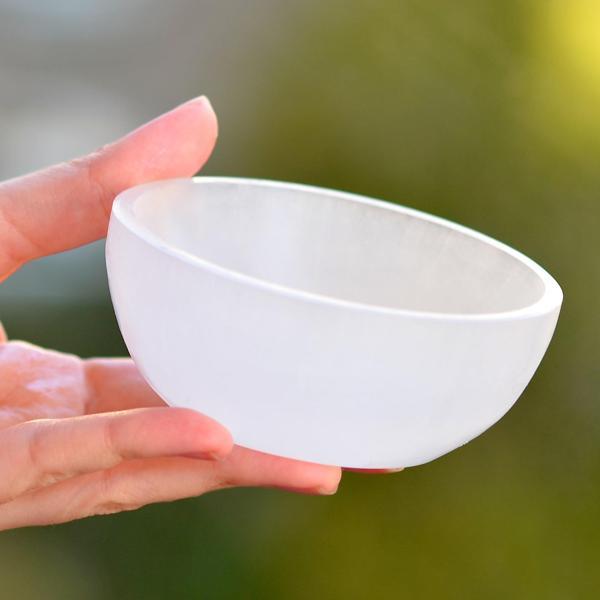 Taş Sandığı Selenit Taşı Çanak - 10 cm Kase - Image 1
