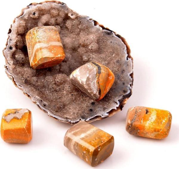 Taş Sandığı Yaban Arısı Jasper Taşı Kütle - Bumblebee Jasper - Image 1