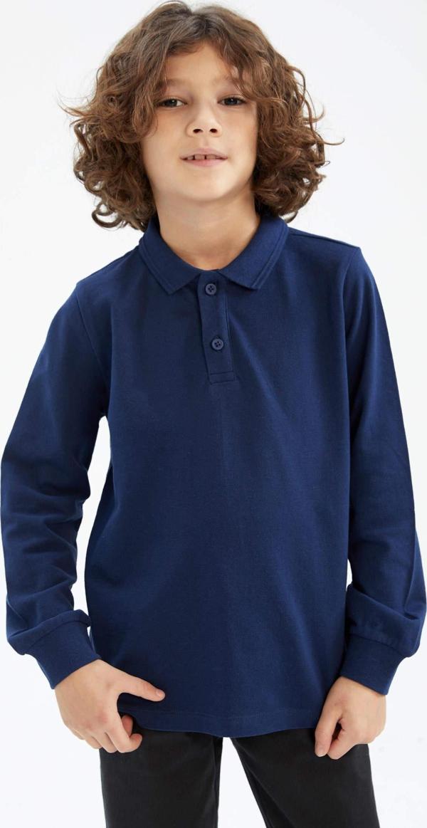 Defacto L0288A6-22K Erkek Çocuk Uzun Kol Polo Yaka Badi Sweat - Image 1