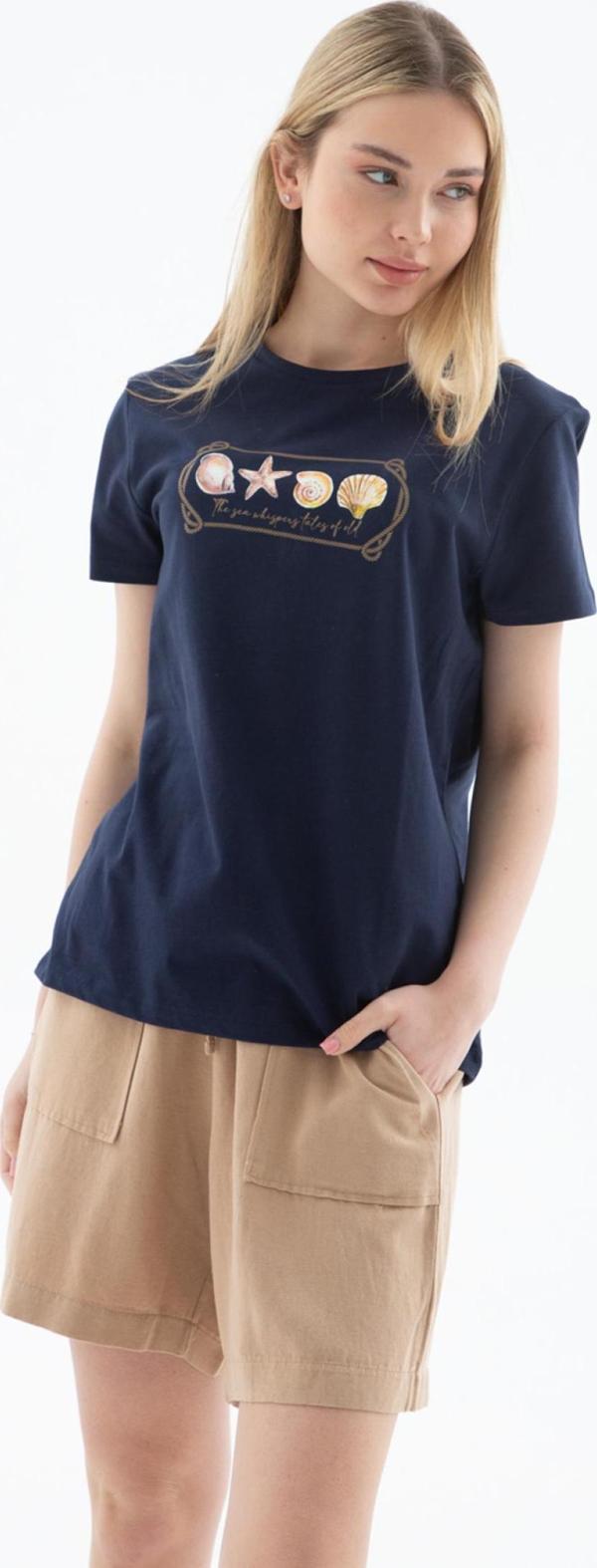 Fashion Friends 25Y0298K1 Kadın Baskılı T-Shirt - Image 1