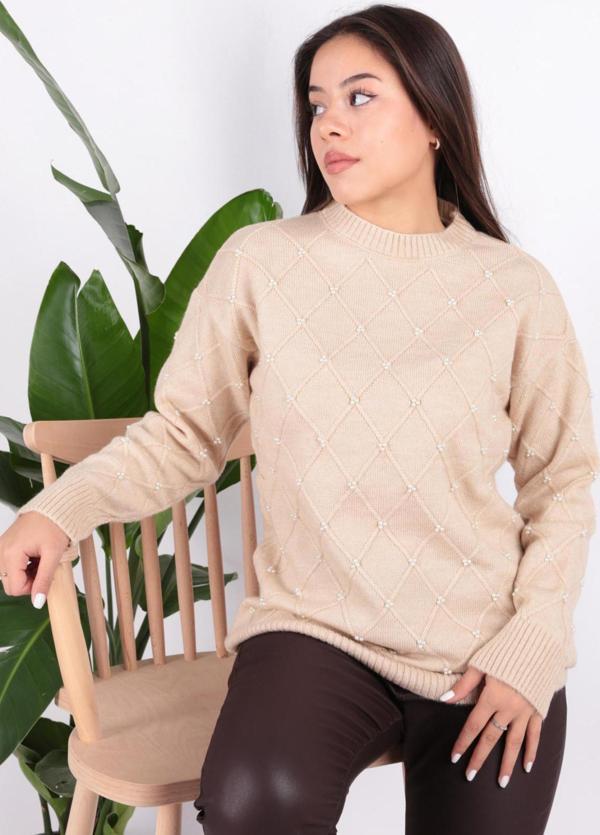 Fashion Friends 24K0348K1 Kadın İncili Tunik - Image 1