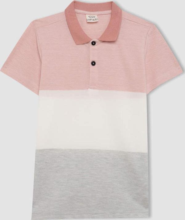 Defacto Erkek Çocuk Pike Kısa Kollu Polo Tişört C1596A8 - Image 1