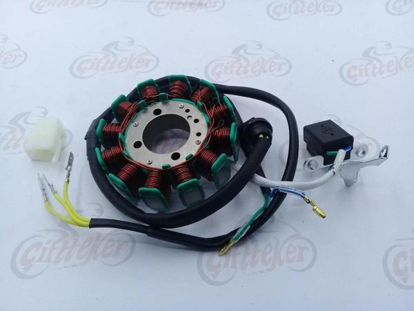 Cg 200 Statör 12 Li Bezsiz 32-93-30 Mm 3 Delik 5 Kablo - Image 1