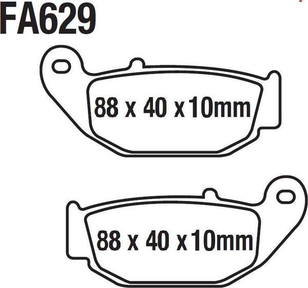 Cf Moto Sr250-450 Nk 250 Arka Fren Disk Balatası Ask (Abs) Fa629 - Image 1