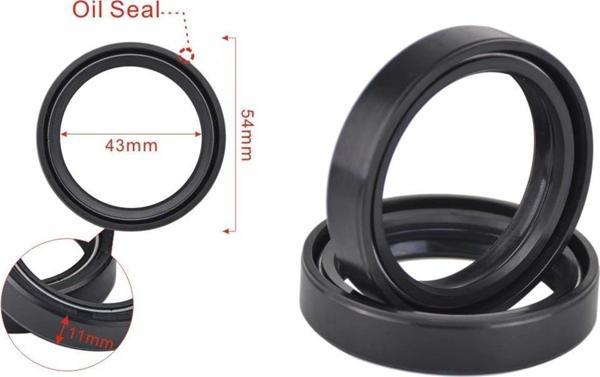 Suzuki Ön Amortisör Keçesi 43-54-11 2 Li Set Uyumlu Dl650 V-Strom, Gsx R750-R1000 - Image 1