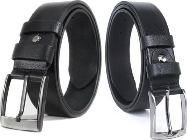 Livize Hakiki Deri 2'Li 4,5Cm Kot - 3,5Cm Klasik Erkek Kemeri - Image 1