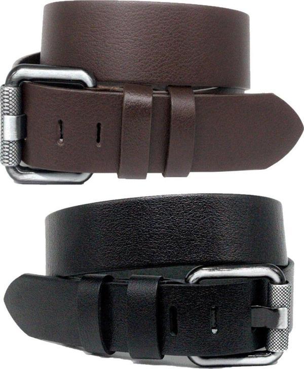 Livize 2'Li Hakiki Deri Erkek Kot Kemeri 4,5 Cm - Image 1