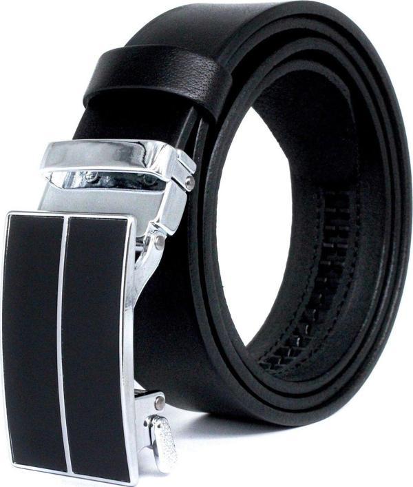 Livize Otomatik Tokalı Deliksiz Manda Derisi Erkek Kemeri 3,5 - Image 1