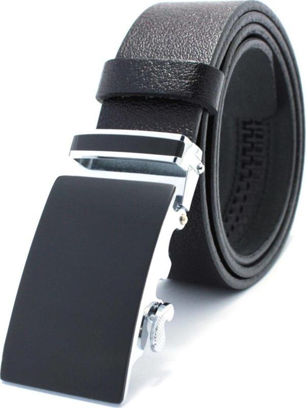 Livize Otomatik Tokalı Deliksiz Manda Derisi Klasik Erkek Kemeri - Image 1