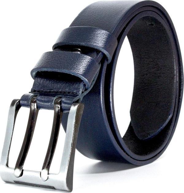 Livize %100 Deri Çift Dilli Erkek Kot Kemeri 4,5 Cm - Image 1