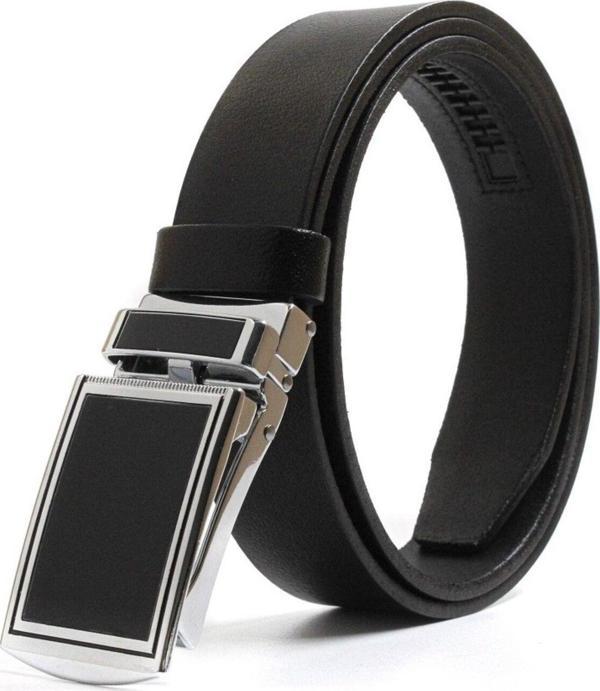 Livize Yerli Otomatik Tokalı Deliksiz Manda Derisi Klasik Erkek Kemeri - Image 1