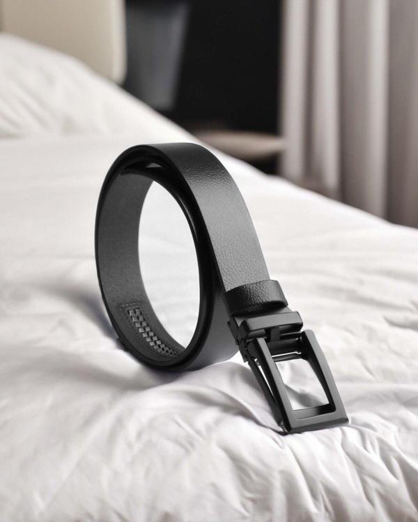 Livize Manda Derisi Otomatik Tokalı Deliksiz Erkek Kemeri - Otomatik Kemer - Image 1