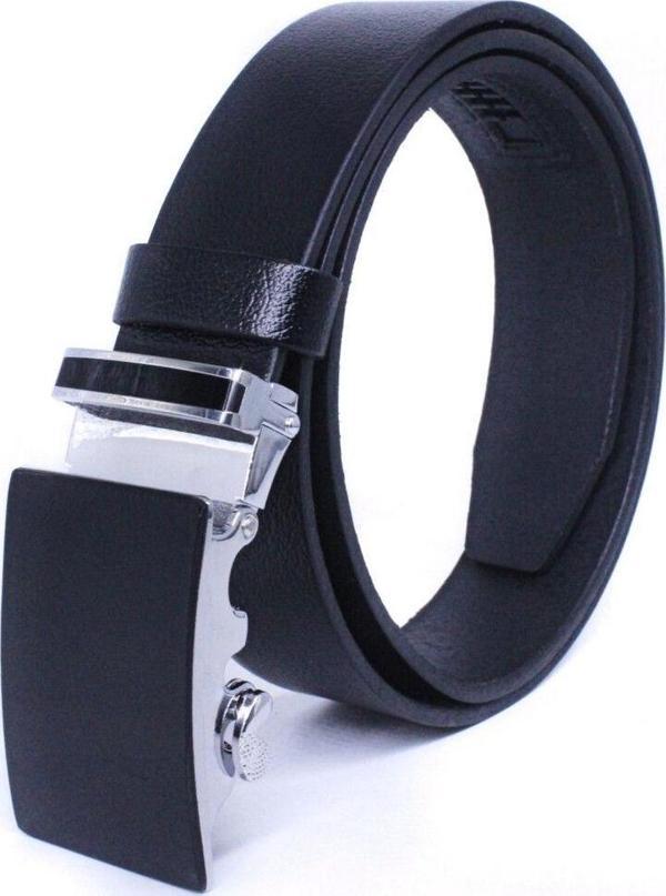 Livize Otomatik Tokalı Deliksiz Manda Derisi Erkek Kemeri En 3,5Cm - Image 1