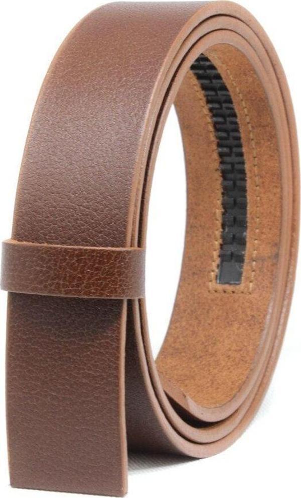 Livize Otomatik Toka Için Kayış %100 Manda Derisi Fındık Kahverengi - Image 1