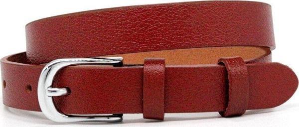Livize Hakiki Deri Kadın Kemeri 2,5Cm Kırmızı - Image 1