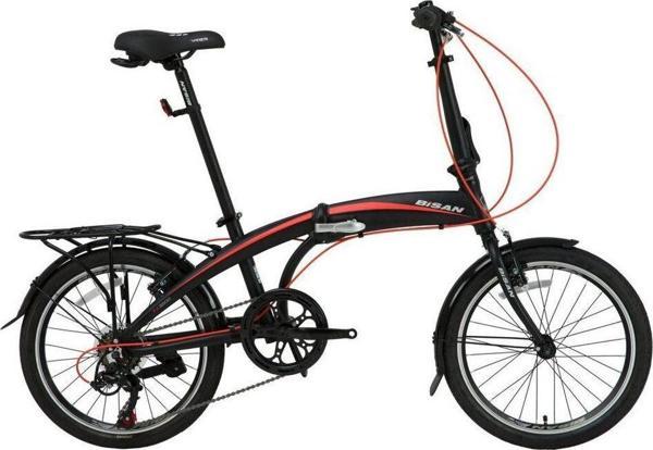 Bisan Fx3500 Trn 20 Jant Katlanır Bisiklet Siyah-Kırmızı - Image 1