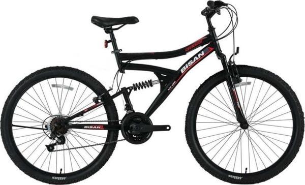 Bisan Mts 4300 Ams.Erkek Dağ Bisikleti 46Cm V 26 Jant 21 Vites Mat Siyah Kırmızı - Image 1