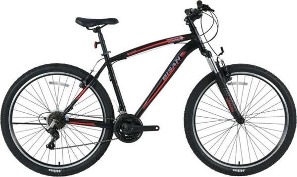 Bisan Mts 4600 Erkek Dağ Bisikleti 48Cm V 27.5 Jant 21 Vites Mat Siyah Kırmızı - Image 1