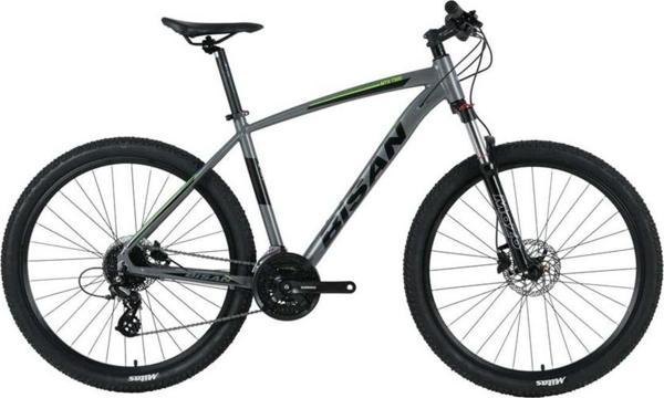 Bisan Mtx 7300 Erkek Dağ Bisikleti 48Cm Hd 26 Jant 24 Vites Metalik Gri Yeşil - Image 1