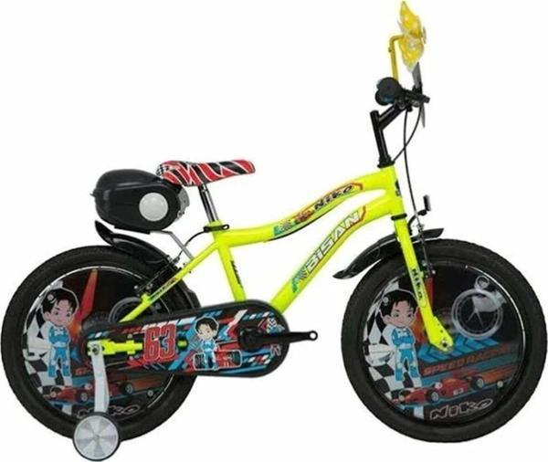 Bisan Nıko Erkek Çocuk Bisikleti 30Cm V 20 Jant Sarı Mavi - Image 1