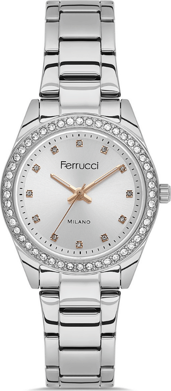 Ferrucci FER.03260M.01 Çelik Kordon Kadın Kol Saati - Image 1