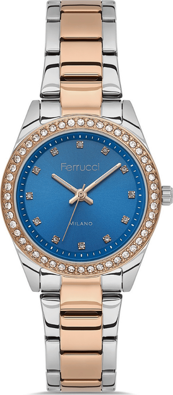 Ferrucci FER.03260M.06 Çelik Kordon Kadın Kol Saati - Image 1