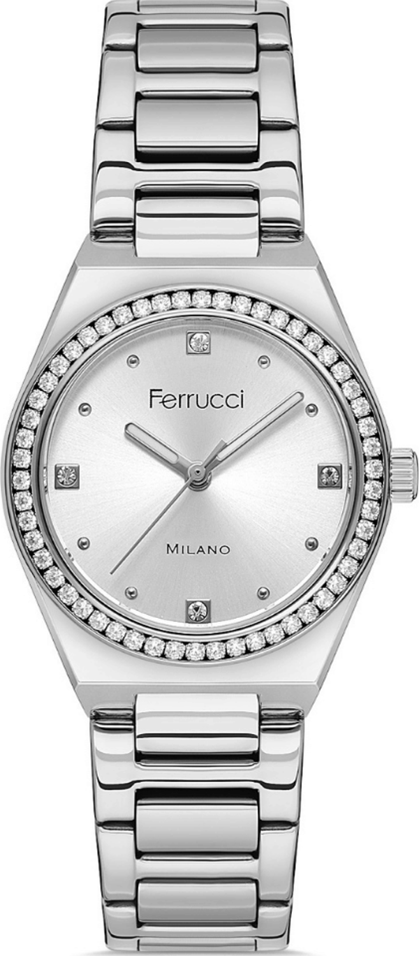 Ferrucci FER.03269M.04 Çelik Kordon Kadın Kol Saati - Image 1