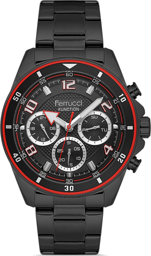 Ferrucci FER.03454M.02 Çelik Kordon Erkek Kol Saati - Image 1