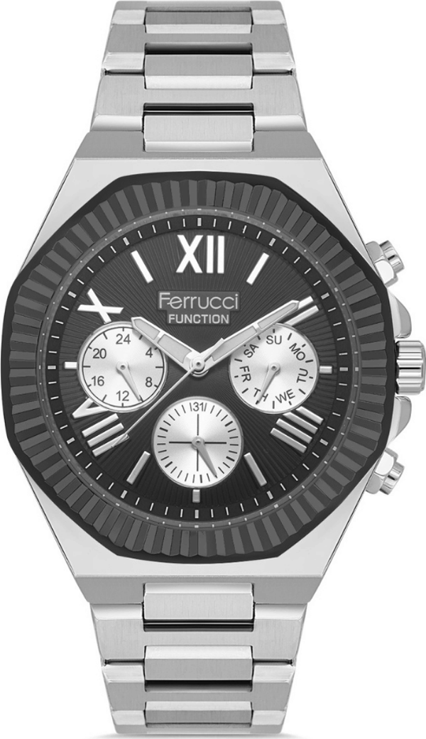 Ferrucci FER.03455M.05 Çelik Kordon Erkek Kol Saati - Image 1