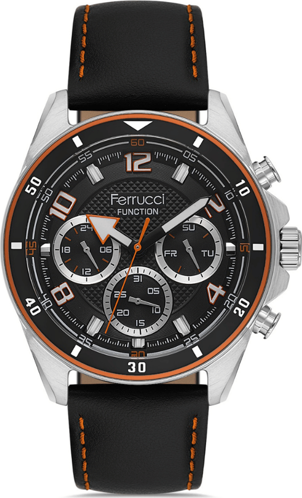 Ferrucci FER.03465K.02 Deri Kordon Erkek Kol Saati - Image 1