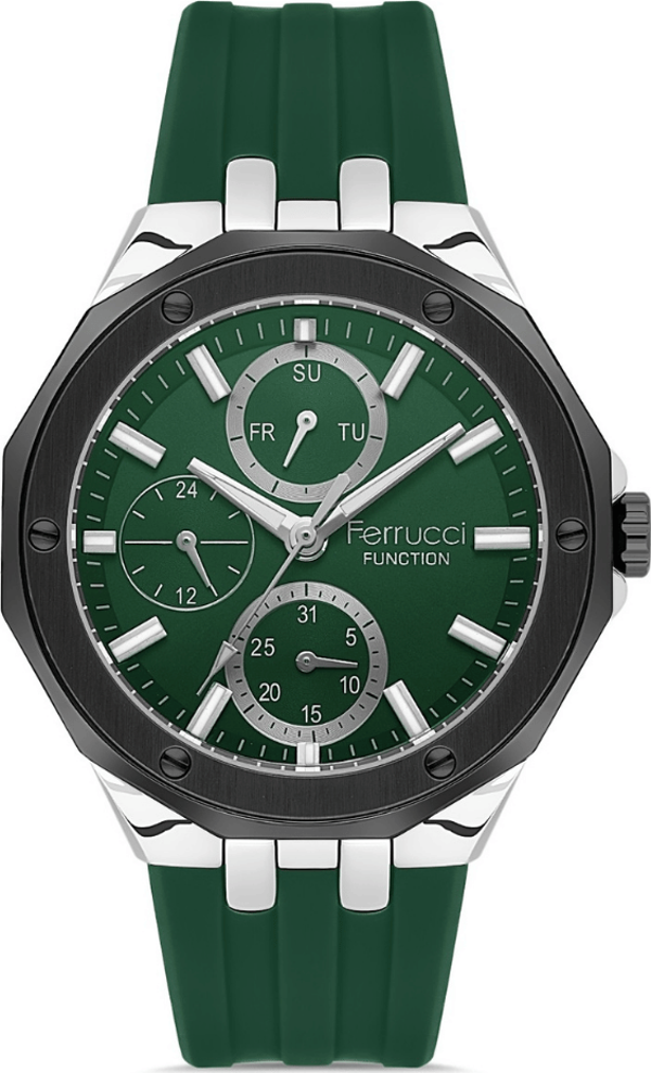 Ferrucci FER.03469S.03 Slikon Kordon Erkek Kol Saati - Image 1