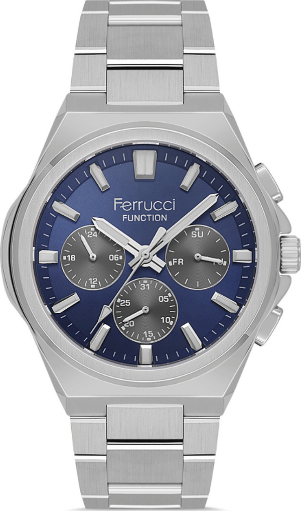 Ferrucci FER.03471M.03 Çelik Kordon Erkek Kol Saati - Image 1