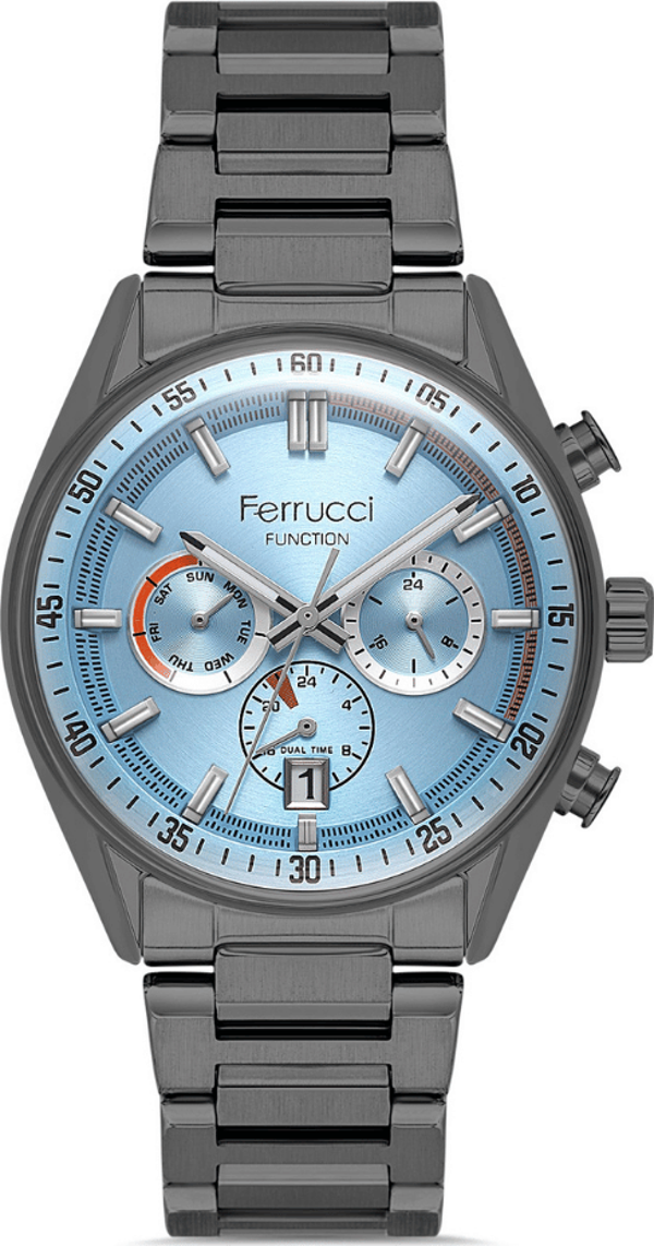 Ferrucci FER.03525M.03 Çelik Kordon Erkek Kol Saati - Image 1