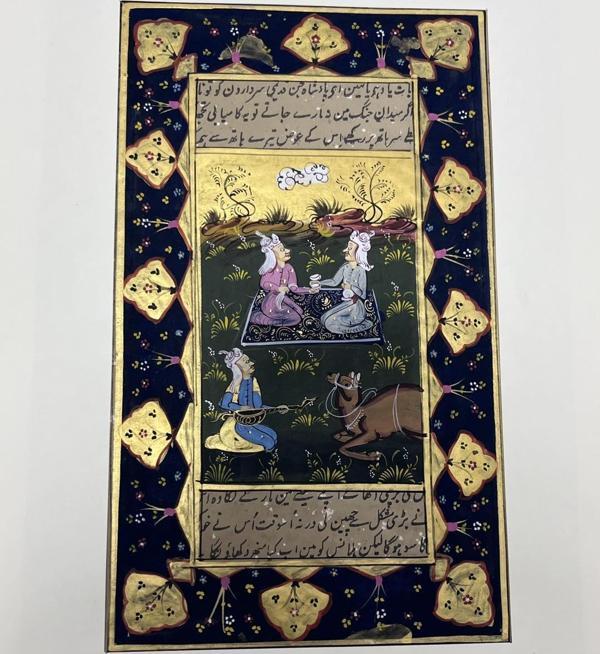 Divan-ı Muhabbet Adlı El Yapımı Minyatür Resim 27,5x16 cm - Image 1