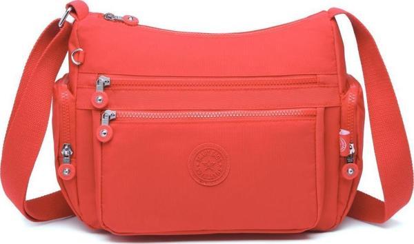 Smart Bags Kadın Postacı Çantası Krinkıl Kumaş 1115 Nar - Image 1