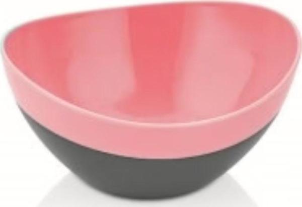 Qlüx İdeas Çift Renkli Kase Maxi Pembe-Gri - Image 1