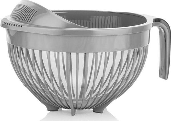 Qlüx İdeas Qmix Pirinç Süzgeci Gri 3000ml 22cm - Image 1