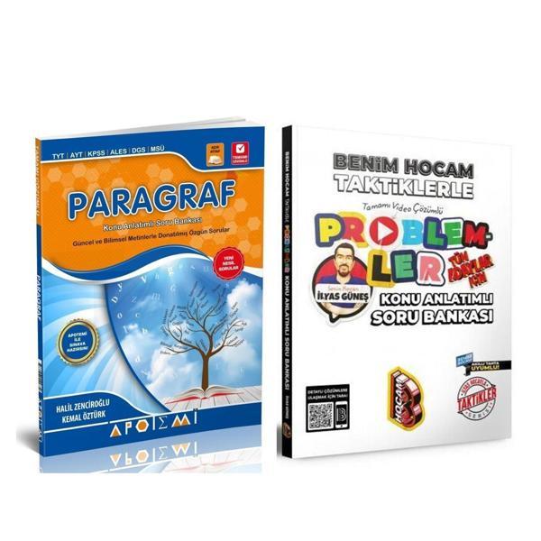 Apotemi Paragraf ve Benim Hocam Taktiklerle Problemler Soru Bankası 2 Kitap Set - Apotemi Yayınları - Image 1