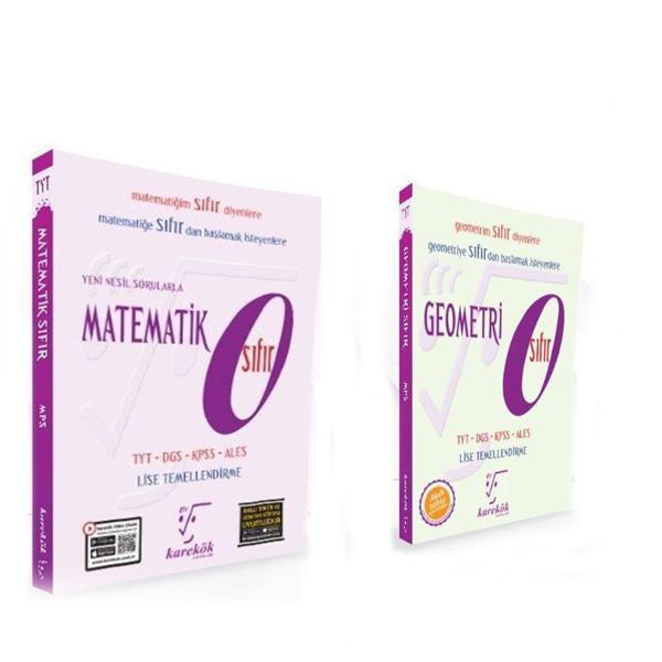 Karekök Yayınları Matematik ve Geometri Sıfır Seti 2 Kitap - Karekök Eğitim Yayınları - Image 1
