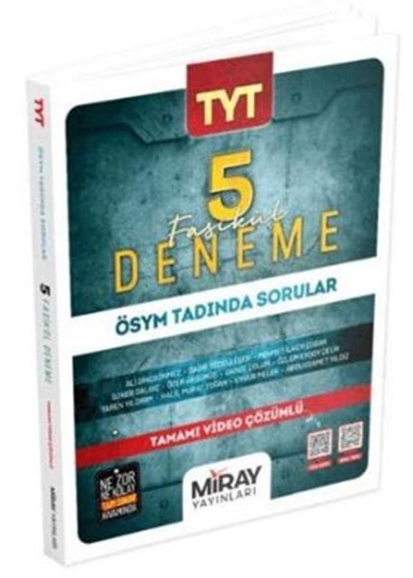 TYT Tüm Dersler Fasikül 5 Deneme Çözümlü Miray Yayınları - Miray Yayınları - Image 1
