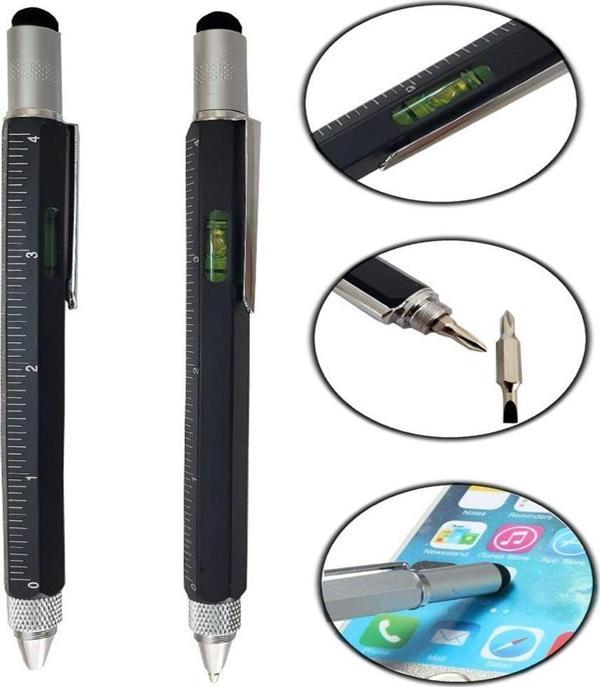 Özel Hediye için Cetvel Tornavida Su Terazisi Dokunmatik Kalem Mimar Aksesuarı  - Image 1