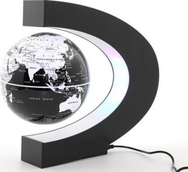 Büro Ev Ofis Dekoru için Mıknatıslı Ortada Dönen Dünya Küresi - Image 1