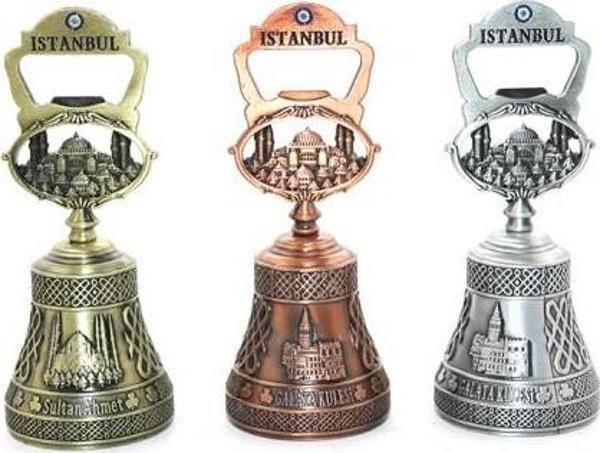 Büro Ev Ofis Dekoru için Metal Zil Tasarım İstanbul Hediyesi - Image 1