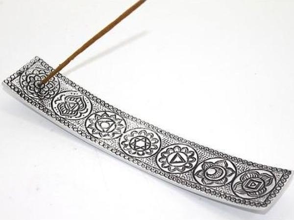 Büro Ev Ofis Kokusu için Yedi Çakra Stil Metal Kayık Tütsülük - Image 1